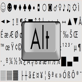 Alt Codes List Of Alt Key Characters and Symbols
