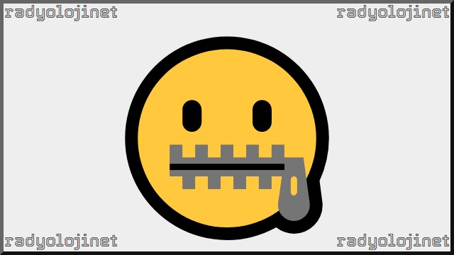 Ağzı Fermuarlı Yüz Emoji