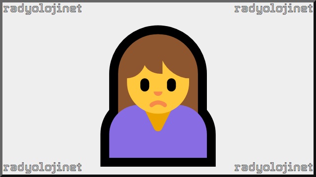 Asık Suratlı Kadın Emoji