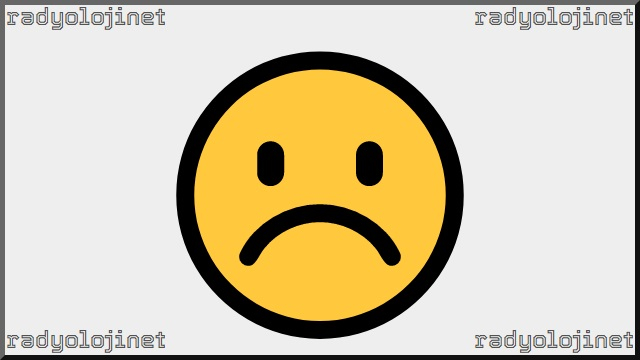 Asık Suratlı Yüz Emoji