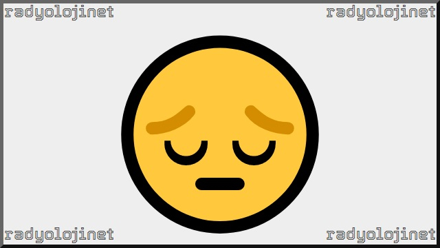 Dalgın Yüz Emoji