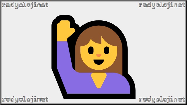 Elini Kaldıran Kadın Emoji