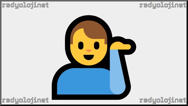 Elini Yana Yatıran Adam Emoji