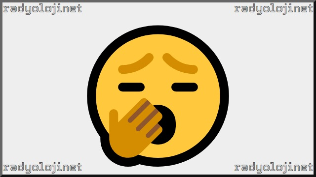 Esneyen Yüz Emoji