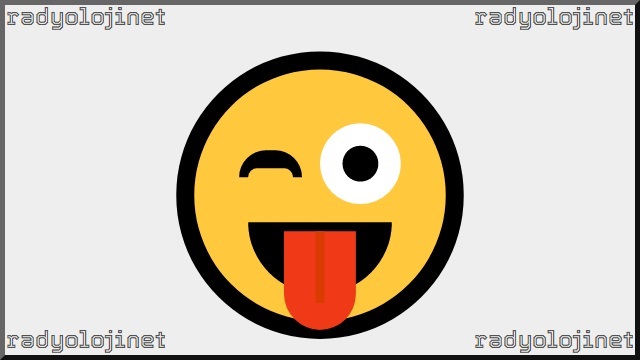 Göz Kırparak Dil Çıkaran Yüz Emoji
