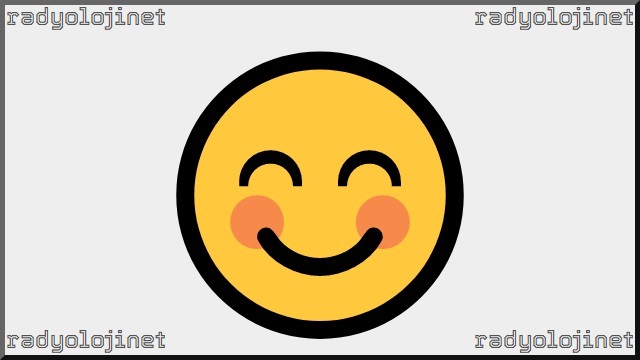 Gülen Gözlerle Gülümseyen Yüz Emoji