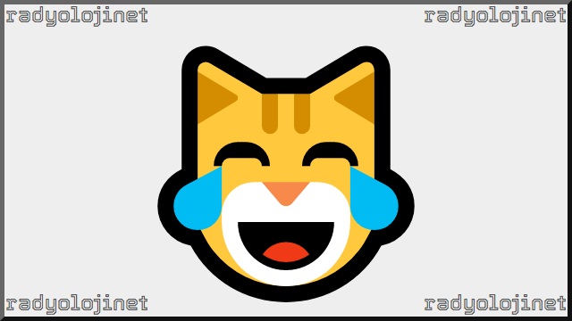 Gülmekten Gözlerinden Yaş Gelen Kedi Emoji