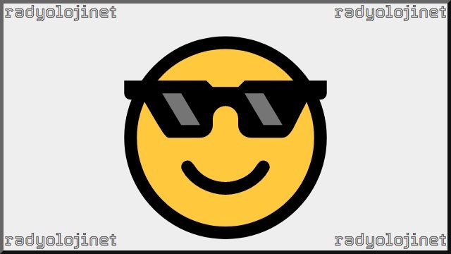 Güneş Gözlüklü Gülümseyen Yüz Emoji
