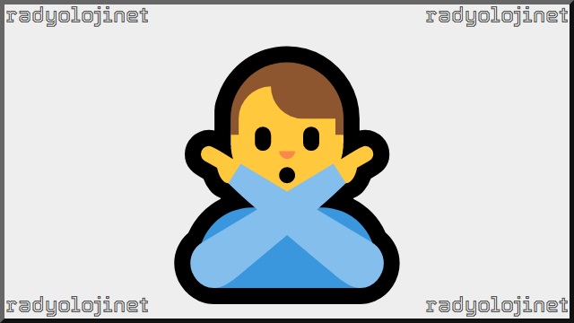 Hayır Hareketi Yapan Adam Emoji