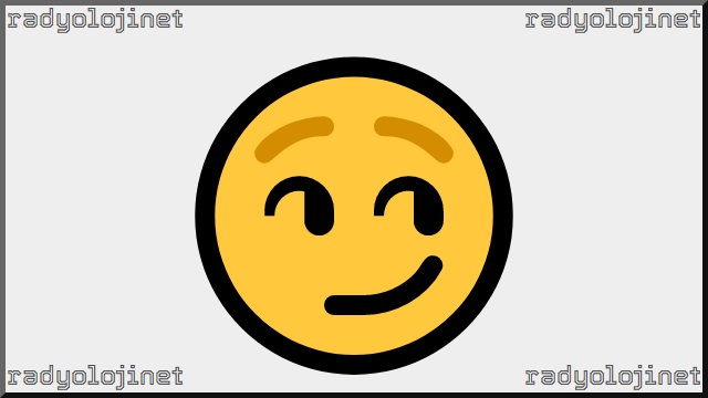 İmalı Gülümseyen Yüz Emoji
