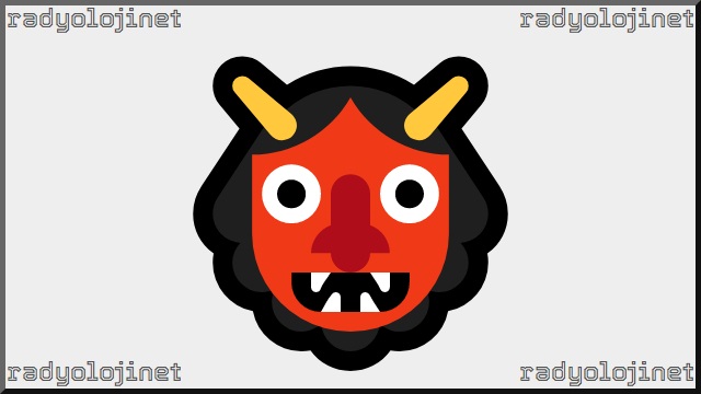 Japon Dev Canavar Emoji - Ogre Emoji