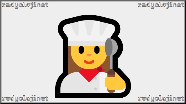 Kadın Aşçı Emoji