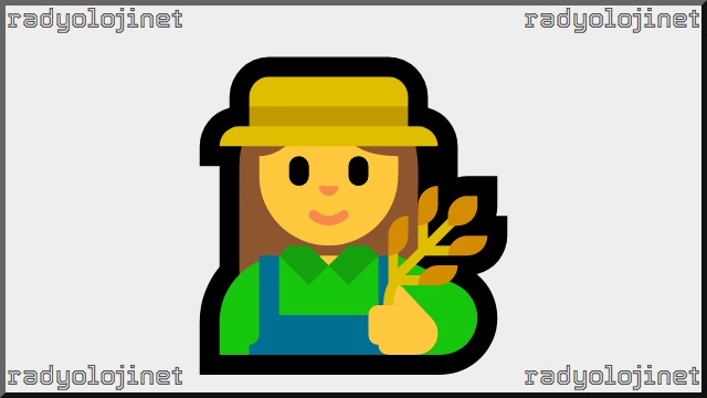 Kadın Çiftçi Emoji