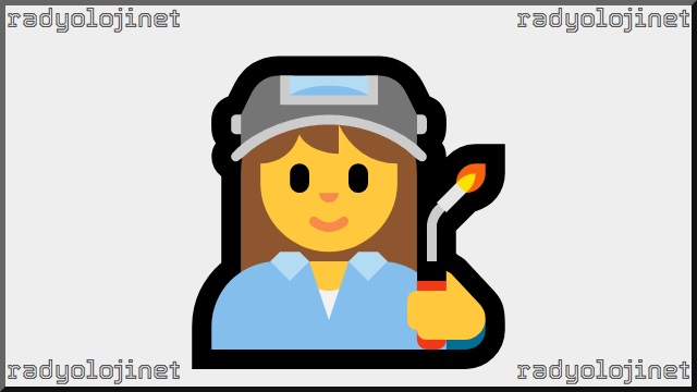 Kadın Fabrika İşçisi Emoji