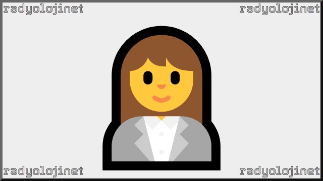 Kadın Ofis Çalışanı Emoji