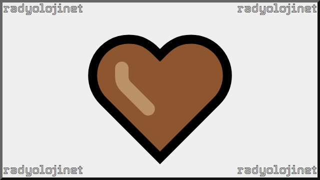 Kahverengi Kalp Emoji