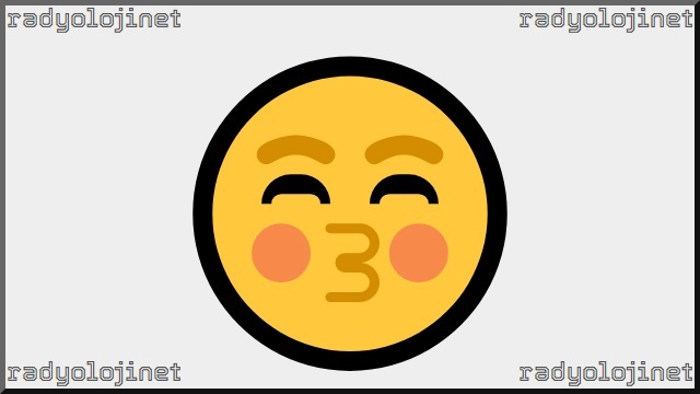 Kapalı Gözlerle Öpen Yüz Emoji