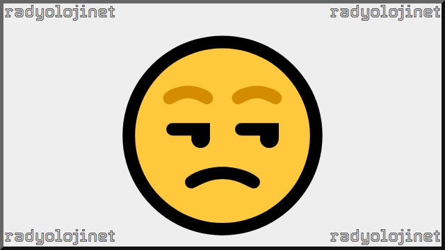 Keyifsiz Yüz Emoji