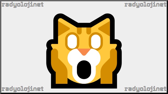 Korkudan Çığlık Atan Kedi Emoji