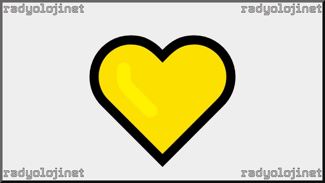 Sarı Kalp Emoji