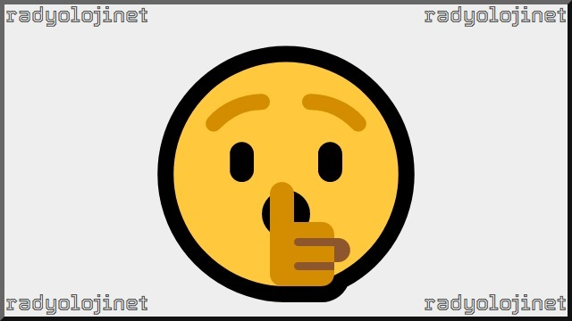 Sus İşareti Yapan Yüz Emoji