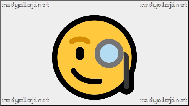 Tek Gözlüklü Yüz Emoji