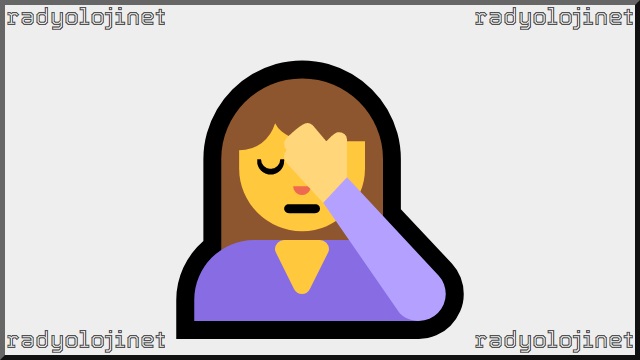 Yüzünü Avuçlayan Kadın Emoji