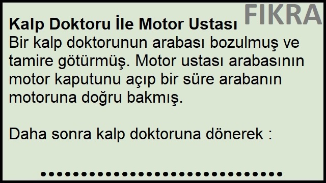 Kalp Doktoru ile Motor Ustası - Kalp Cerrahı İle Motor Ustası - Doktor İle Motor Ustası