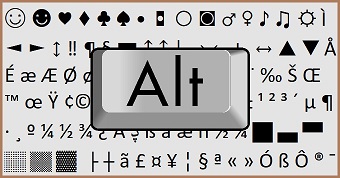 Alt Codes List of Alt Key Characters and Symbols
