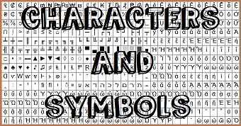 Characters and Symbols<br>That Aren't on Keyboards