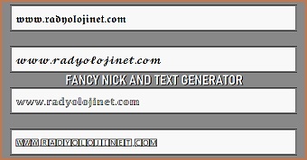 Fancy Nick and Text Generator